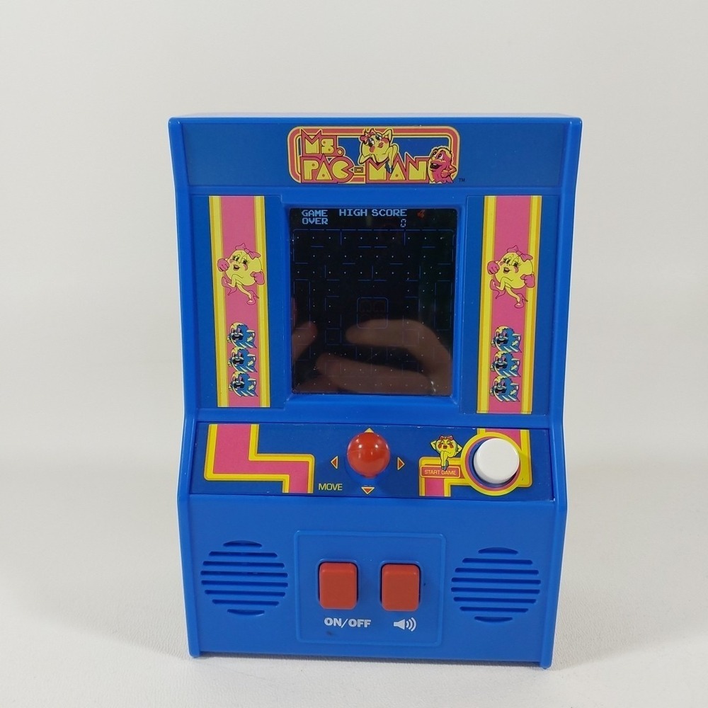 Ms. Pac-Man Mini Arcade Handheld Game 2018 Bandi Namco Tested Works